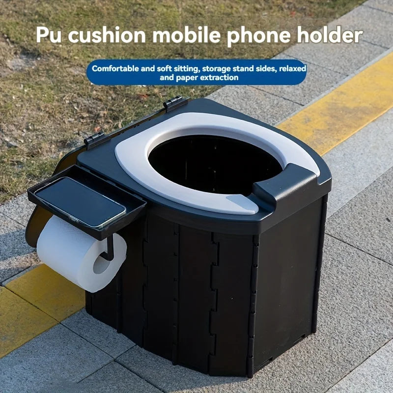 The Throne Comfort Commode (Cushioned Folding Camp Toilet)