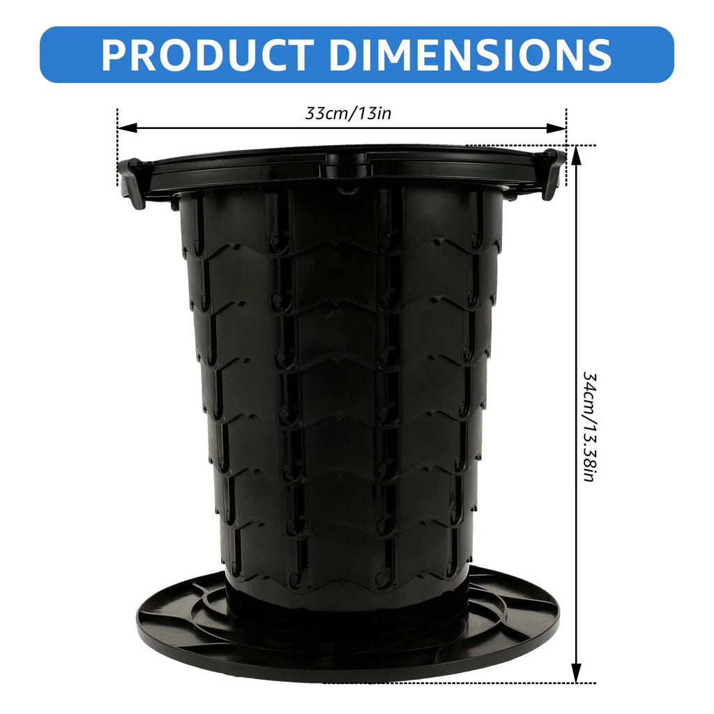 The Accordion Throne (Adjustable Camp Toilet)