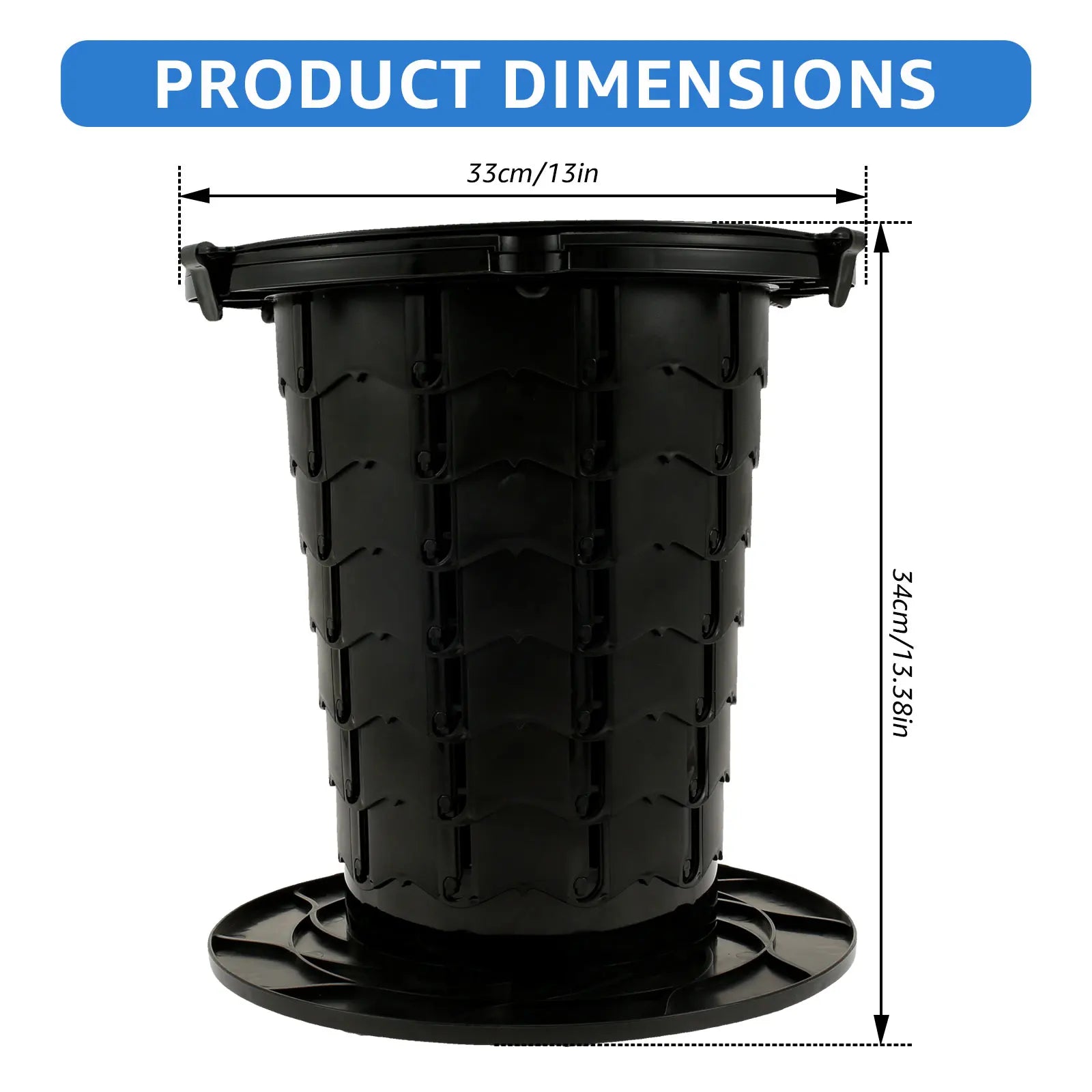 The Accordion Throne (Adjustable Camp Toilet)