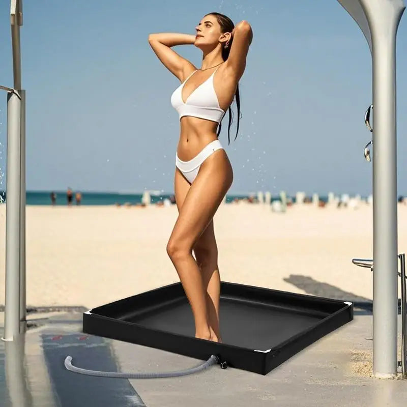 The Catchment Basin (Portable Folding Shower Tray & Drain)