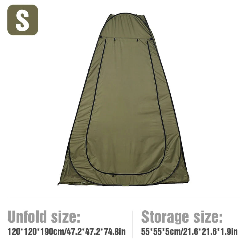 The Nomad’s Personal Sanctuary Portable Pop-Up Camping Shower Tent Privacy Changing Fitting Room Tent Shelter Mobile Toilet Fishing Photography Tent