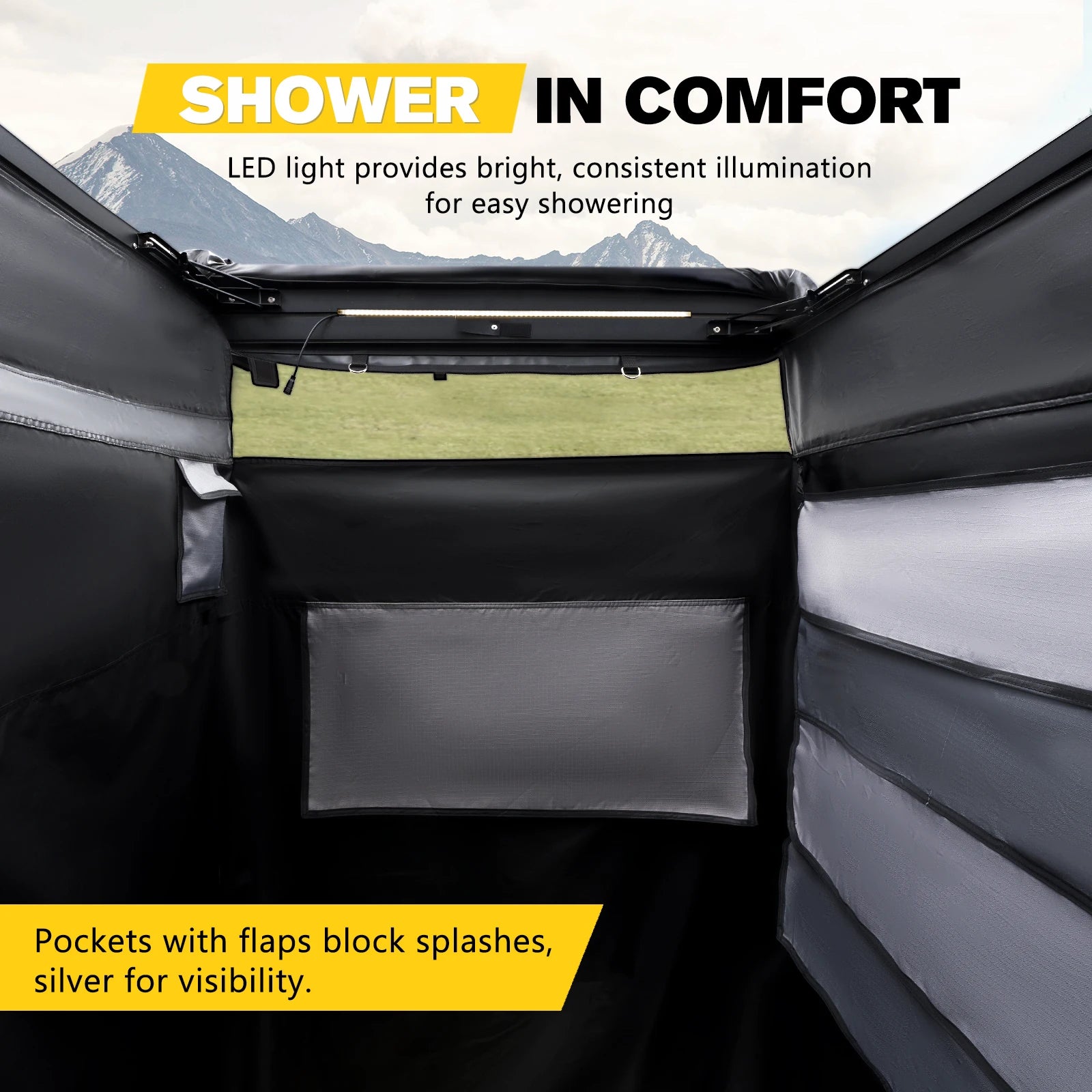 The Overlander Privacy Awning (Vehicle-Mounted Camp Enclosure)