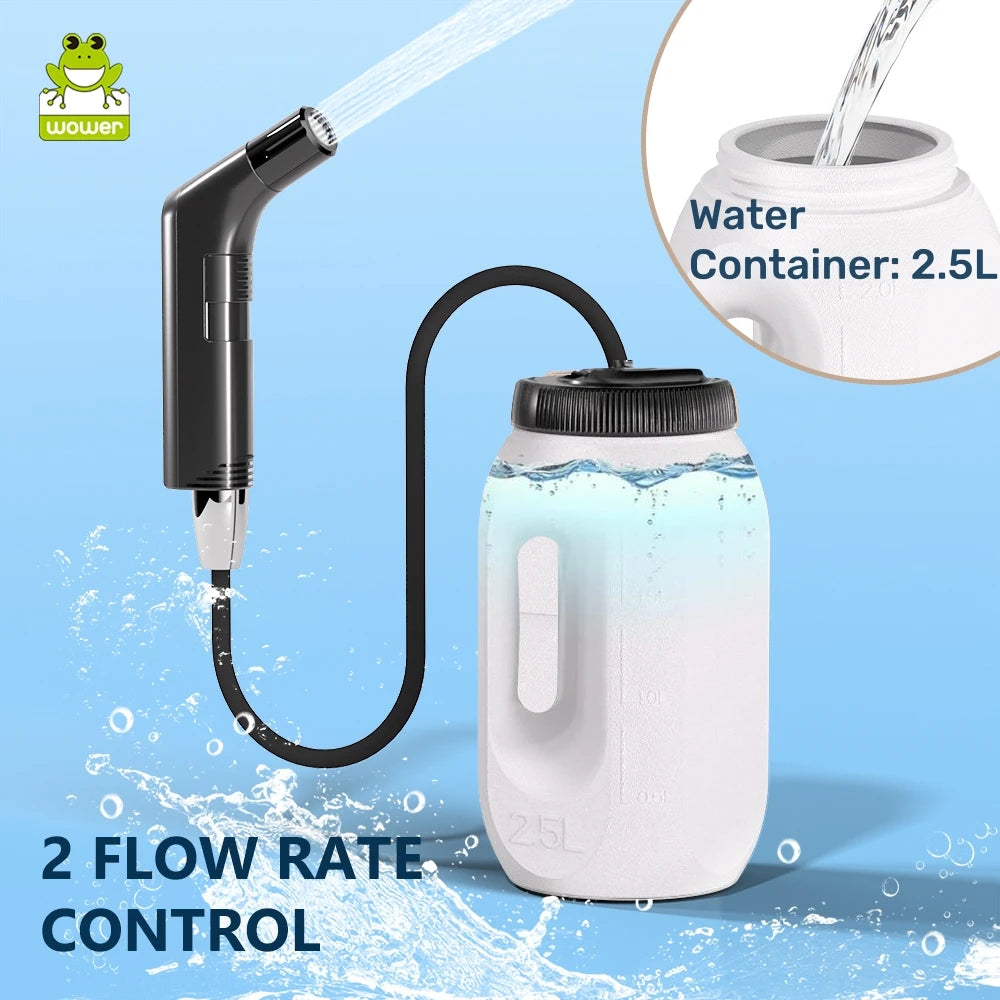 The Backcountry Hydro-Wash (2.5L Rechargeable Electric Bidet)