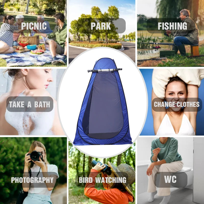 The Nomad’s Personal Sanctuary Portable Pop-Up Camping Shower Tent Privacy Changing Fitting Room Tent Shelter Mobile Toilet Fishing Photography Tent