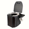 The Throne Comfort Commode (Cushioned Folding Camp Toilet)