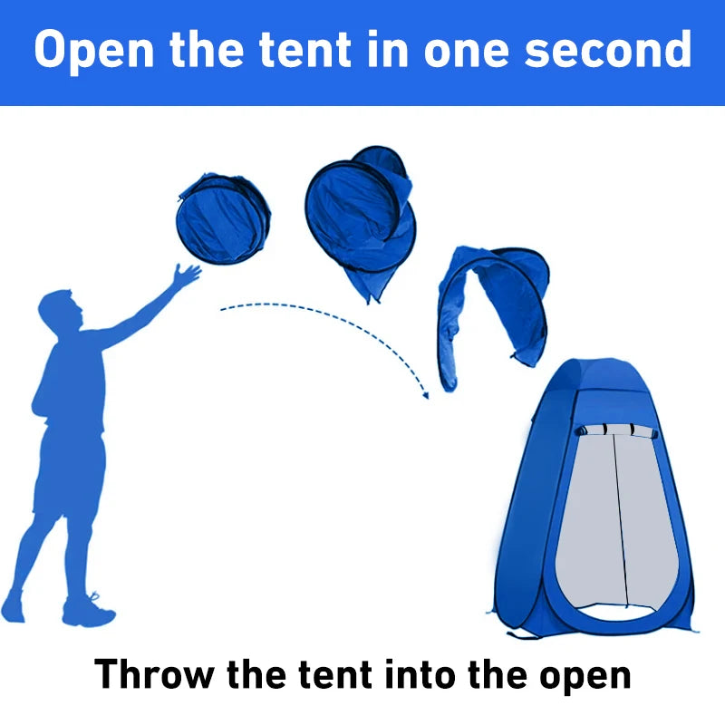 The Nomad’s Personal Sanctuary Portable Pop-Up Camping Shower Tent Privacy Changing Fitting Room Tent Shelter Mobile Toilet Fishing Photography Tent