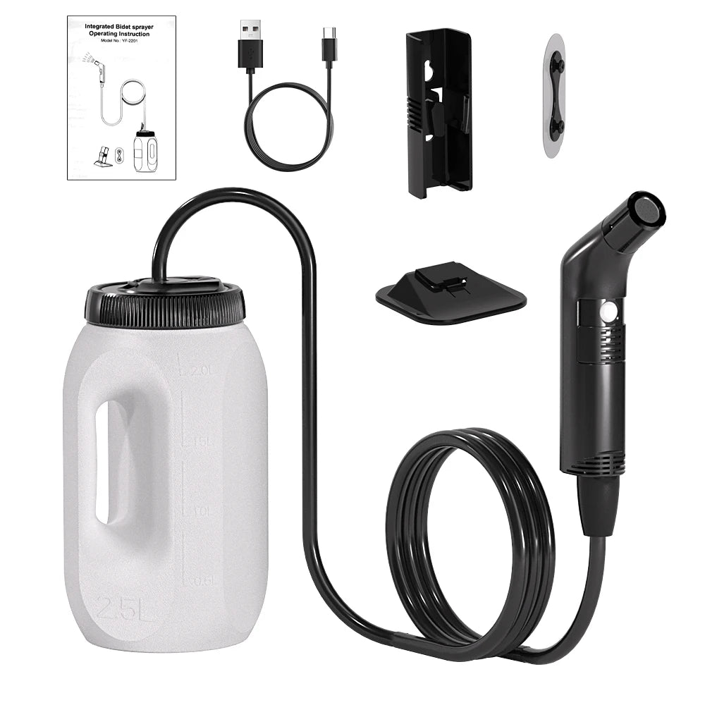 The Backcountry Hydro-Wash (2.5L Rechargeable Electric Bidet)