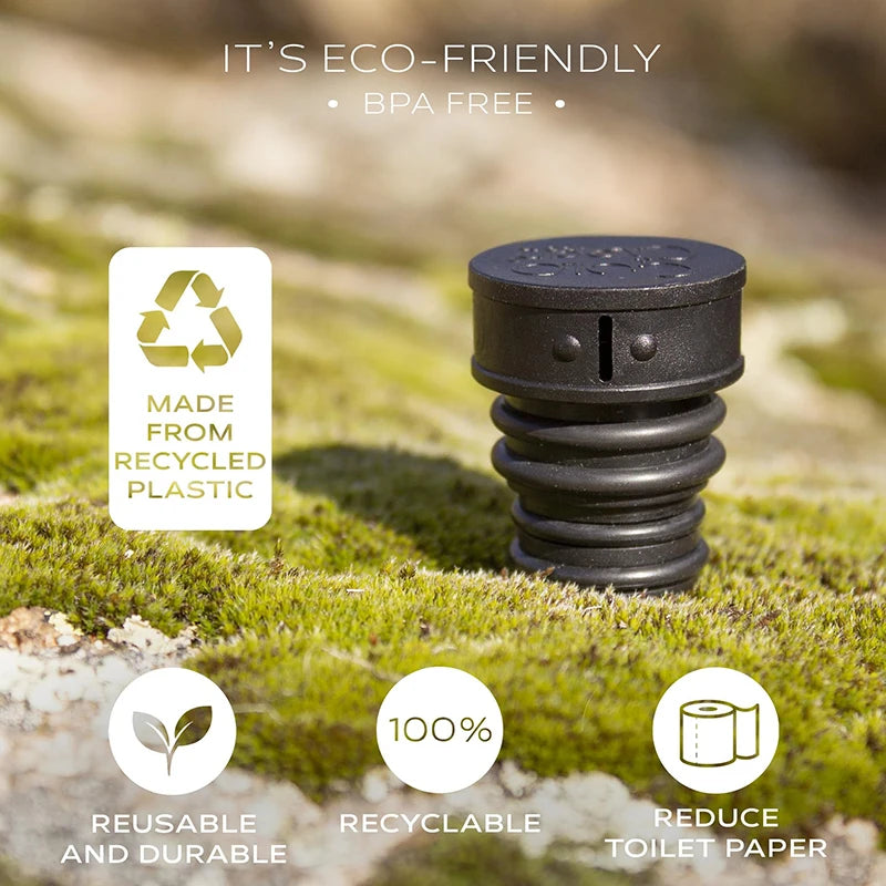 The Ultralight Bottle Cap Bidet (Universal Travel Plug)