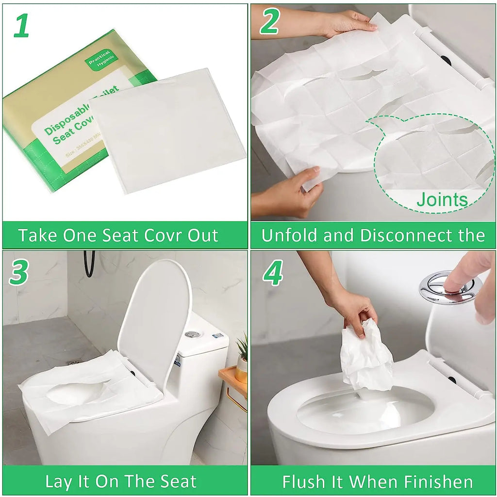 The Sanitary Shield (10-Pack Disposable Toilet Seat Covers)