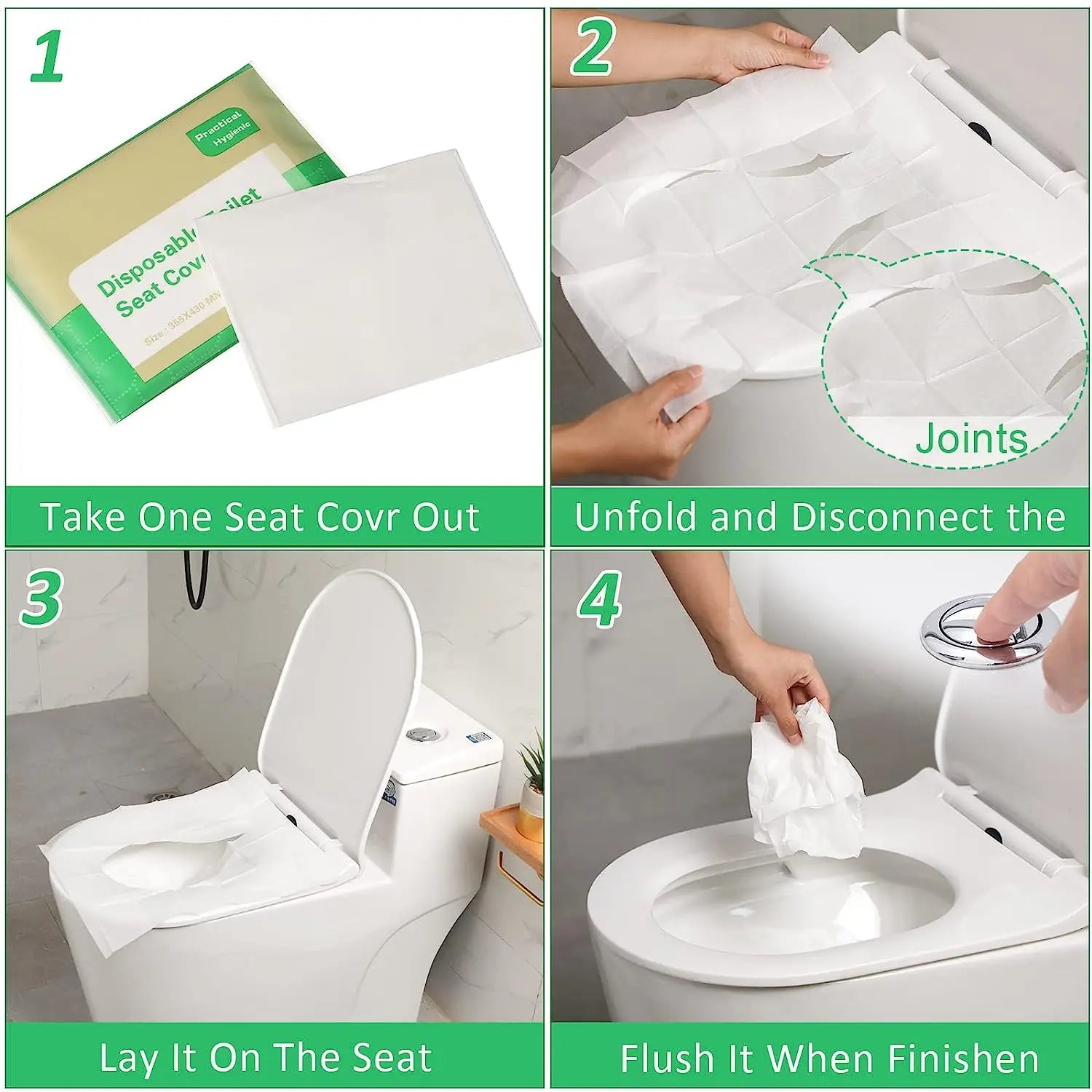 The Sanitary Shield (10-Pack Disposable Toilet Seat Covers)