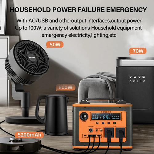 Portable Power Station 300/600/800/1000/1500/2500W Generator Storage Energy Power Bank For Camping Travel RV Home