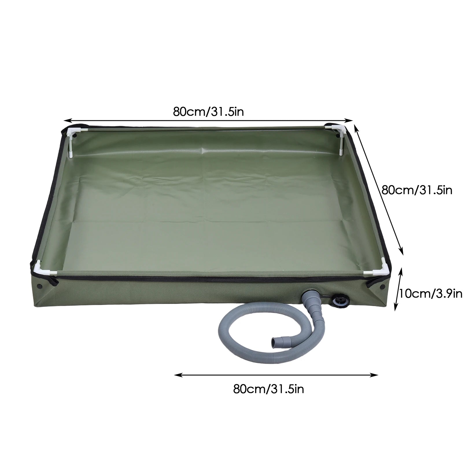 The Catchment Basin (Portable Folding Shower Tray & Drain)
