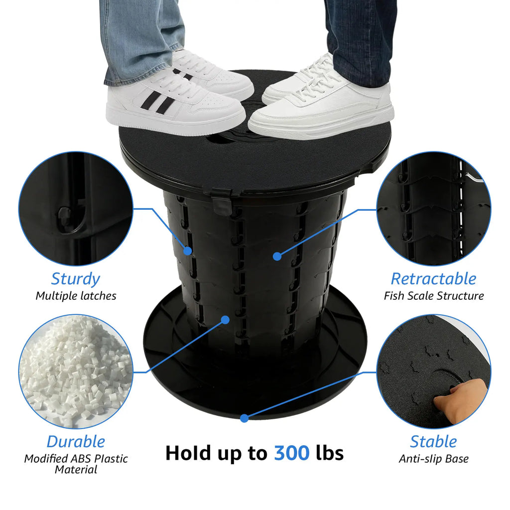 The Accordion Throne (Adjustable Camp Toilet)