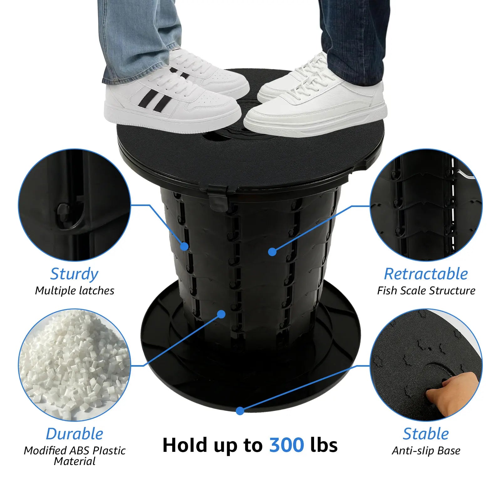 The Accordion Throne (Adjustable Camp Toilet)